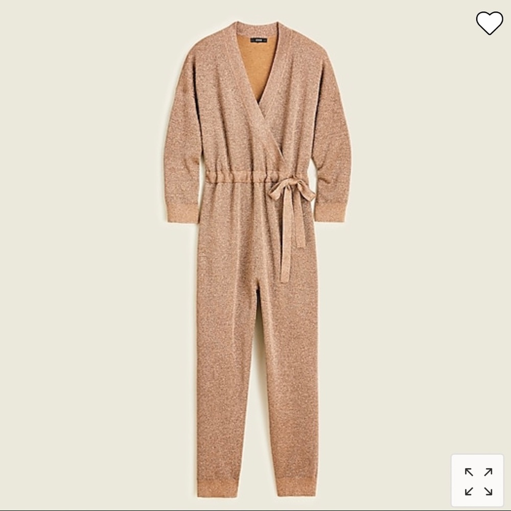 Gold Wrap Sweater Jumpsuit ✨